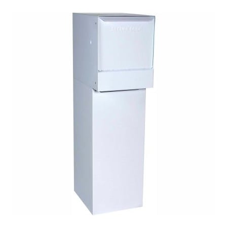 Dvault Company dVault Thru-Wall Package Drop Vault Plus DVWM0062SA w/Bottom Hold Rear Access - White DVWM0062SA-3